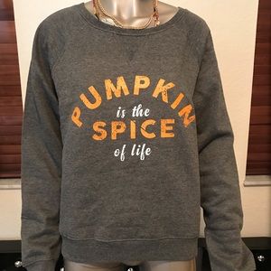 Messy Bun Just Chillin pumpkin spice sweater 🎃